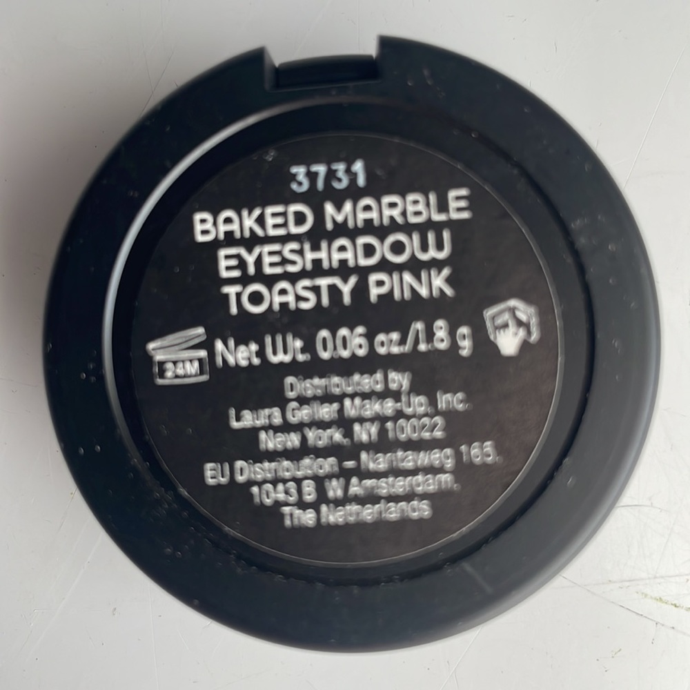 Laura Geller makeup baked marble full size eyeshadow toasty pink brand new - Picture 2 of 4